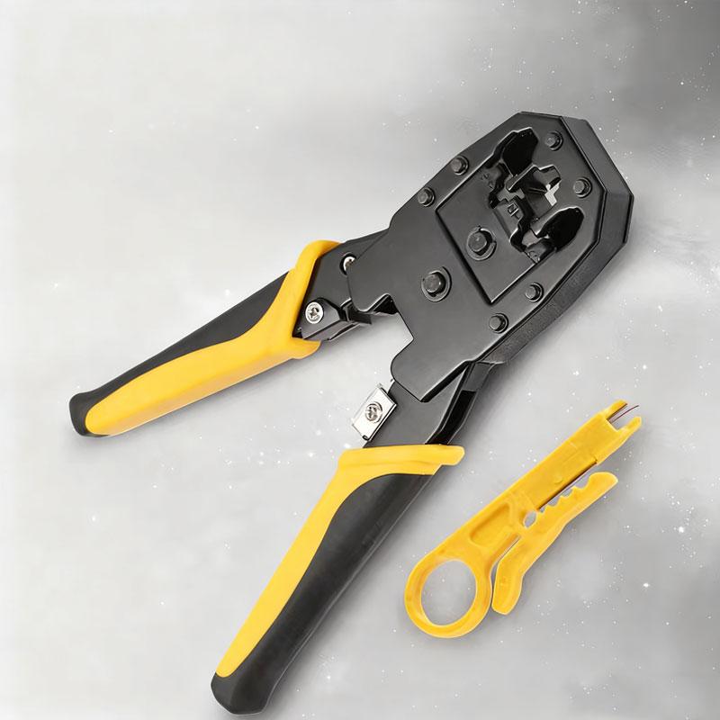 3-in-1 Network Terminal Pliers Network Terminal Clamp Network Cable Crimping Tool Multi-Function Manual Wire Stripping Tool 1pcs