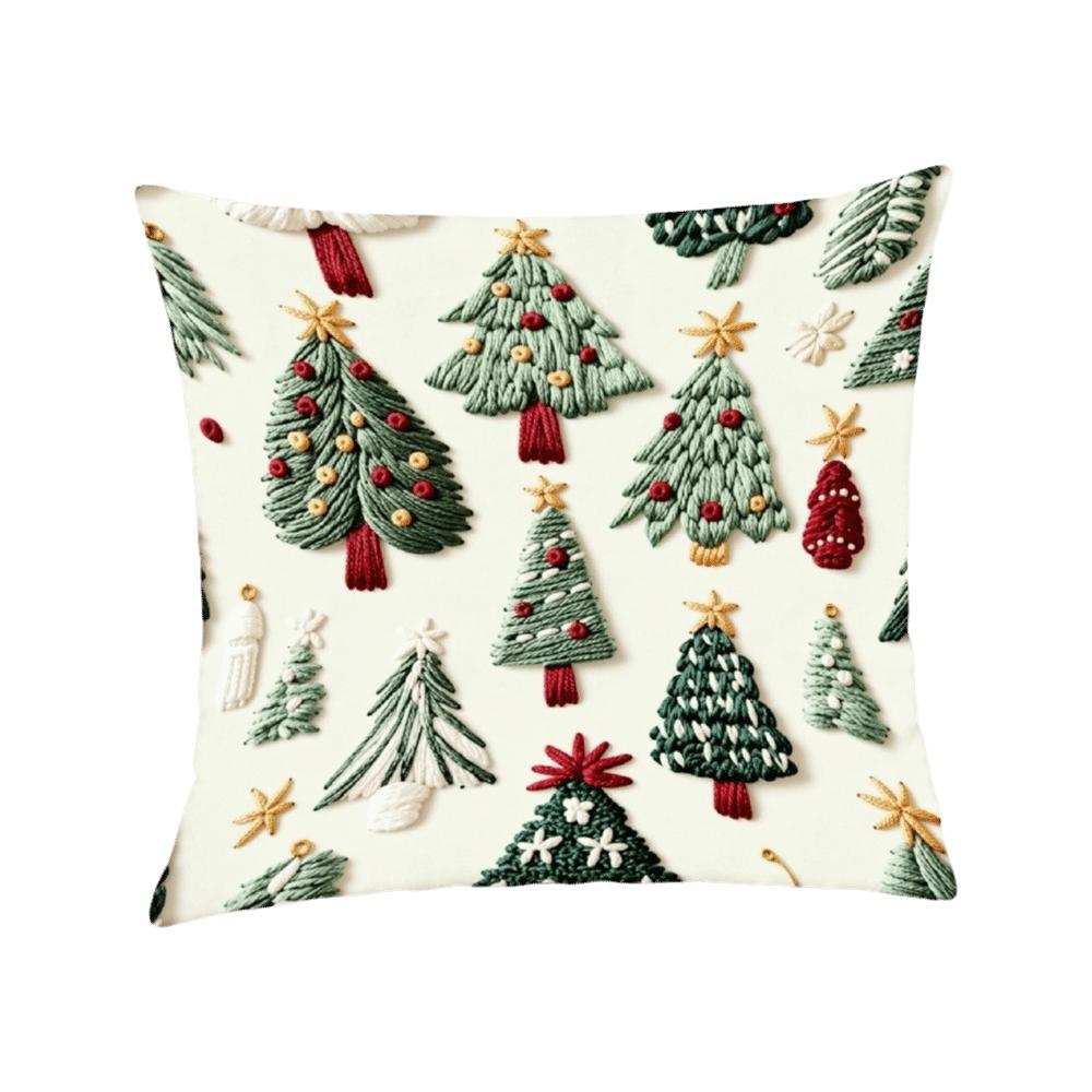 45x45cm Christmas Pillowcase Cartoon Santa Snowman Elk Pillow Case  Christmas Decoration