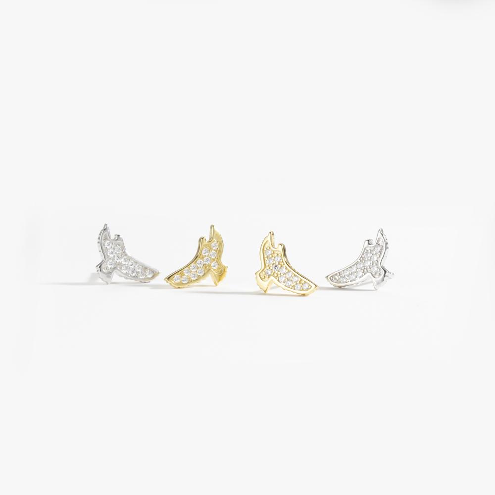 ANDYWEN Argento Sterling 925 Oro 1 Paio Di Orecchini A Lobo Aquila Zircone Di Lusso Leggero Da Donna Gioielli Moda 2023