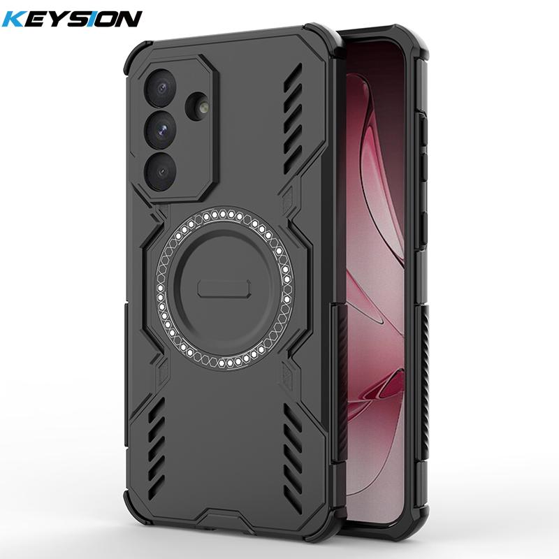 

KEYSION Hollow Heat Dissipation Case for Samsung A56 5G A36 A26 5G Magnetic Cooling Shockproof Phone Cover for Galaxy A16 4G 5G for Samsung A36 5G чёрный