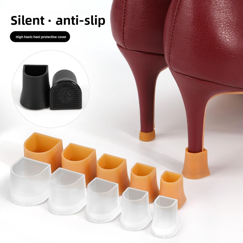1 STK Damen High Heels Rutschfest Leise Absatzschoner Dämpfer Geräuscharm Pad Zubehör Absatzersatz Stilettoabsatz