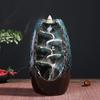 All-Round Flowing Sand Incense Burner: Ceramic Monk Maitreya Buddha Ornament