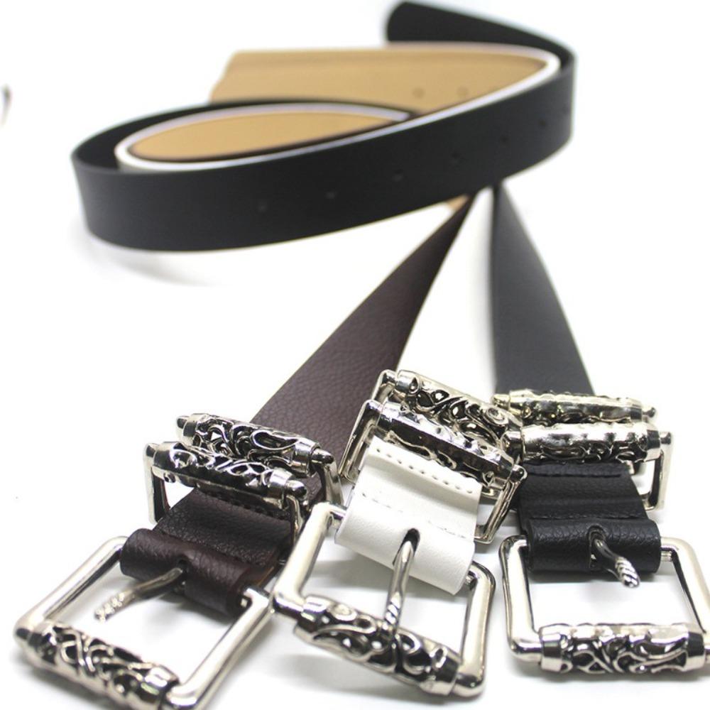 Classic Style Metal Buckle Belt Casual Waist Decoration New Versatile Waistband  Women