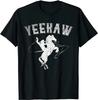 NEW LIMITED Funny Western Gift Horse Bull Riding Rodeo Yeehaw Cowboy T-Shirt