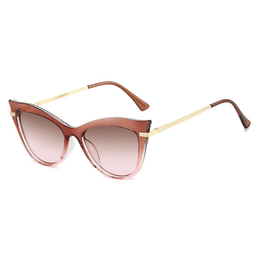 Lunettes de soleil œil de chat chics: Style européen et américain tendance, Protection solaire extérieure polyvalente haut de gamme pour femmes