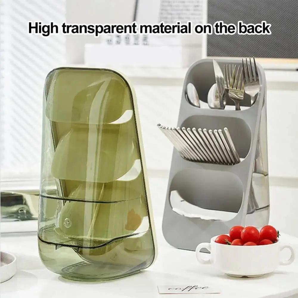 Chopsticks Storage Box Countertop Multifunction Kitchenware Shelf Drain Tableware Shelfs Spoon Funnel Household Storages Tools