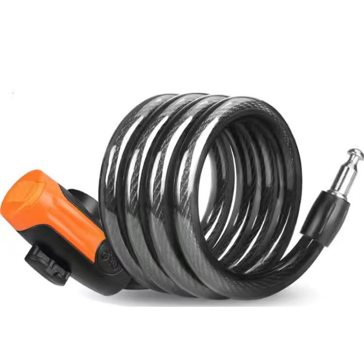 Portable Anti-Theft Bicycle Disc Lock with Steel Cable for Bikes and Electric Vehicles