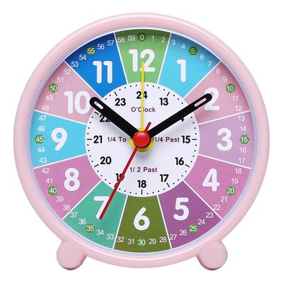 Friendly Silent Learning Clock with Colorful Design and 24 Hour Time Format for Teaching Hours and Minutes Clearly