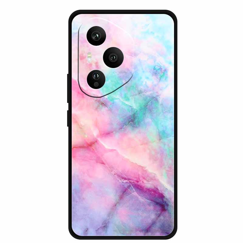 For Honor 400 Pro 5G Case Honor 400 5G Marble Painted Silicone Back Cover Cases for Honor 400 Pro/ 400 TPU Black Case 400 Pro 5G