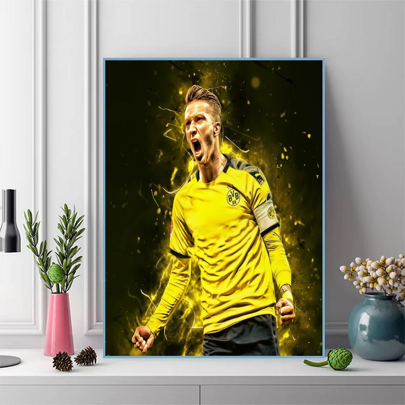 Marco Reus Pattern 3pcs 100% Round Full Drill 5D DIY Diamond Painting Embroidery Cross Stitch Rhinestone Décor
