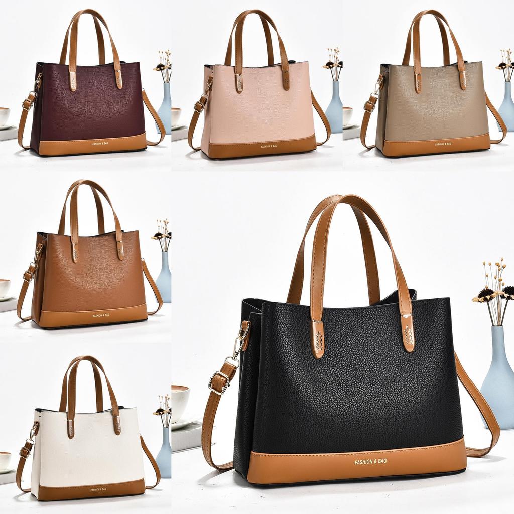 Street Style Womens Large Capacity Tote Bag With Pu Material For Daily Use