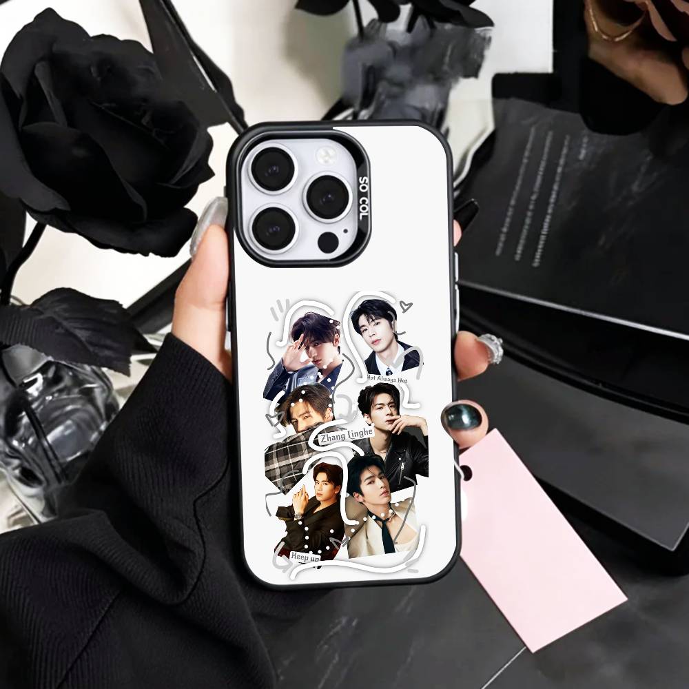 CHINA Z-Zhang Ling He Phone Case For iPhone17,16,15,14,13,12,11 Plus,Pro Max Colored Silver Plated Inside Cover