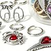 Mystery Jewelry Box 10/15/20/25/30/35Pcs Jar for Women, Mixed Necklaces Earrings Rings Bracelets Set, Lady Gift Gothic Ocean Theme Kit with