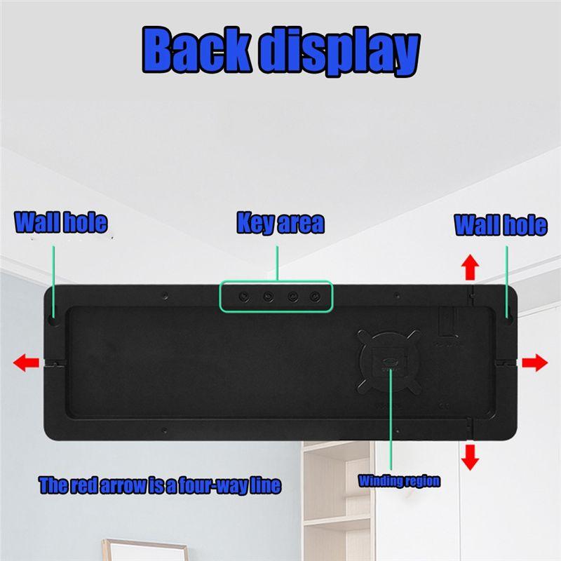 M-Modern-1 Piece LED Digital Wall Clock Temp Date Week Display Dual Electronic Alarms Table With Remote Control Green