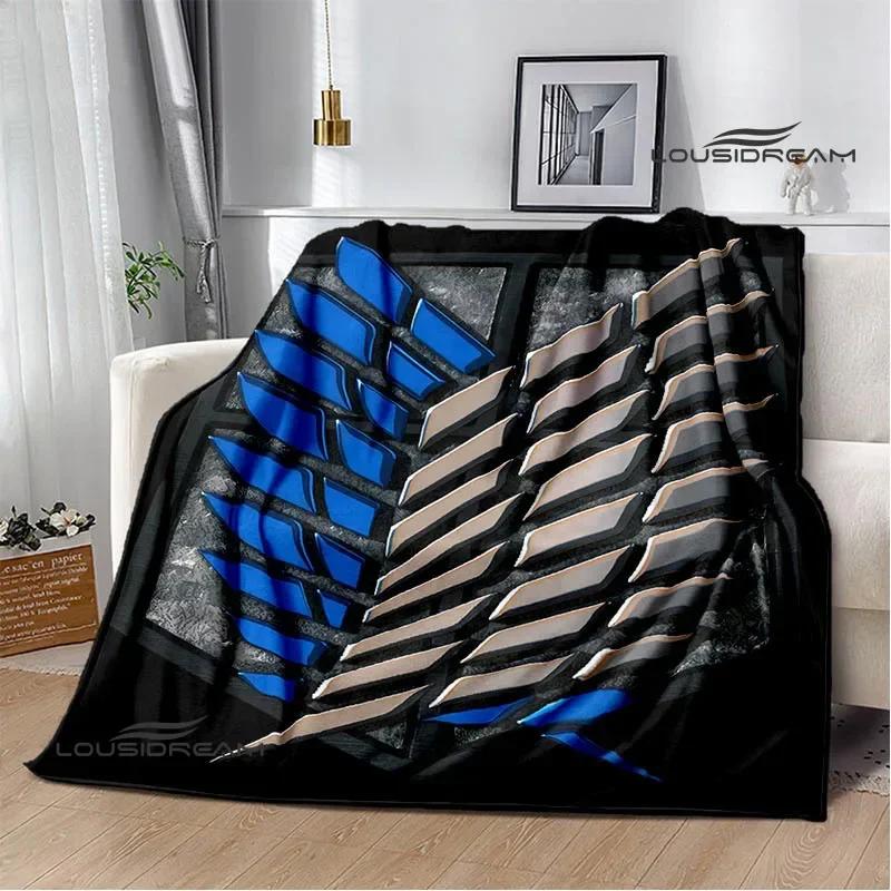 Cartoon A-Attack On Titan Printed Blankets Picnic Blanket Warm Flannel Blankets Home Bed Linings Blankets for Beds Birthday Gift