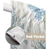 Swag Curtain Valances Nautical Coastal Ocean Coral Short Swag Topper for Small Windows Beach Themed Blue Teal Window Curtain Tiers for Kitchen