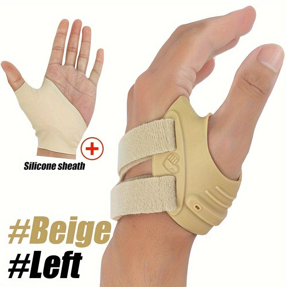 TPE Thumb Support Brace Stabilizes Thumb Wrist Protectors Band Wrist Uncomfortable L-Beige Left