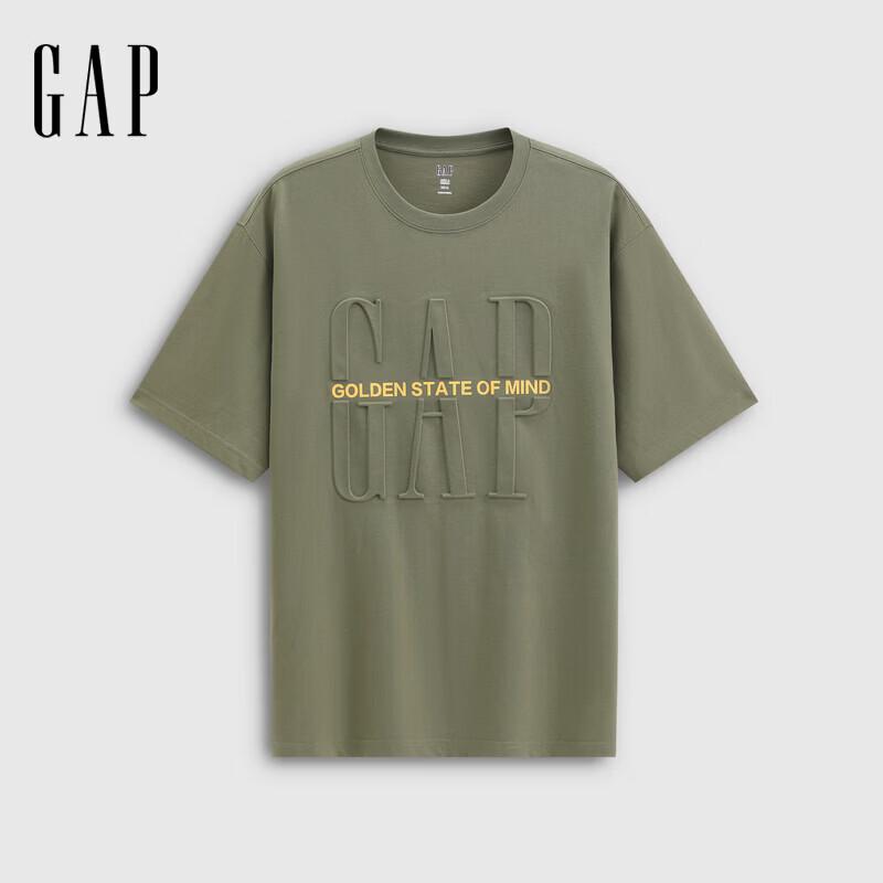 

GAP Unisex Cotton 3D Logo Loose Crew Neck T-Shirt S