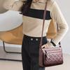 PU zipper shoulder crossbody small square bag