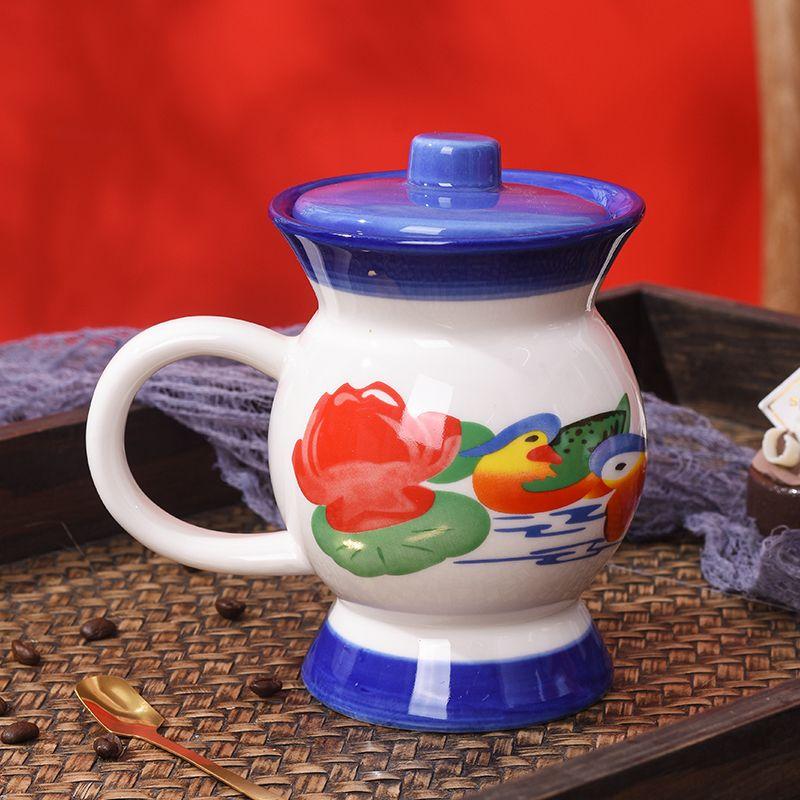 Retro and Nostalgic Ceramic Water Cup, Funny Mug, Milk Cup, Household Mug, Birthday Gift Couple Cup for Boyfriend and Girlfriend