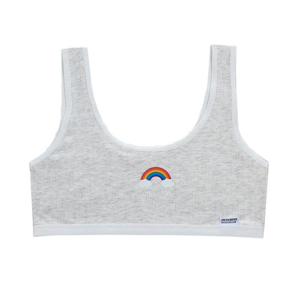 Tenåringsjenter BH med trykt pustende utviklingsbomullsundertøy