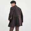SEPTWOLVES Men's Warm Wool Blend Mid-length Overcoat