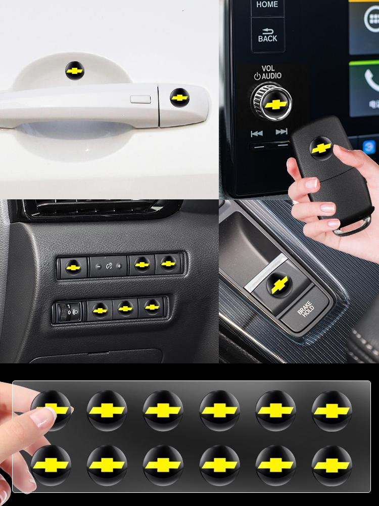 New 3D Car Interior Decorative Stickers Key Badge Steering Wheel For Chevrolet Colorado
