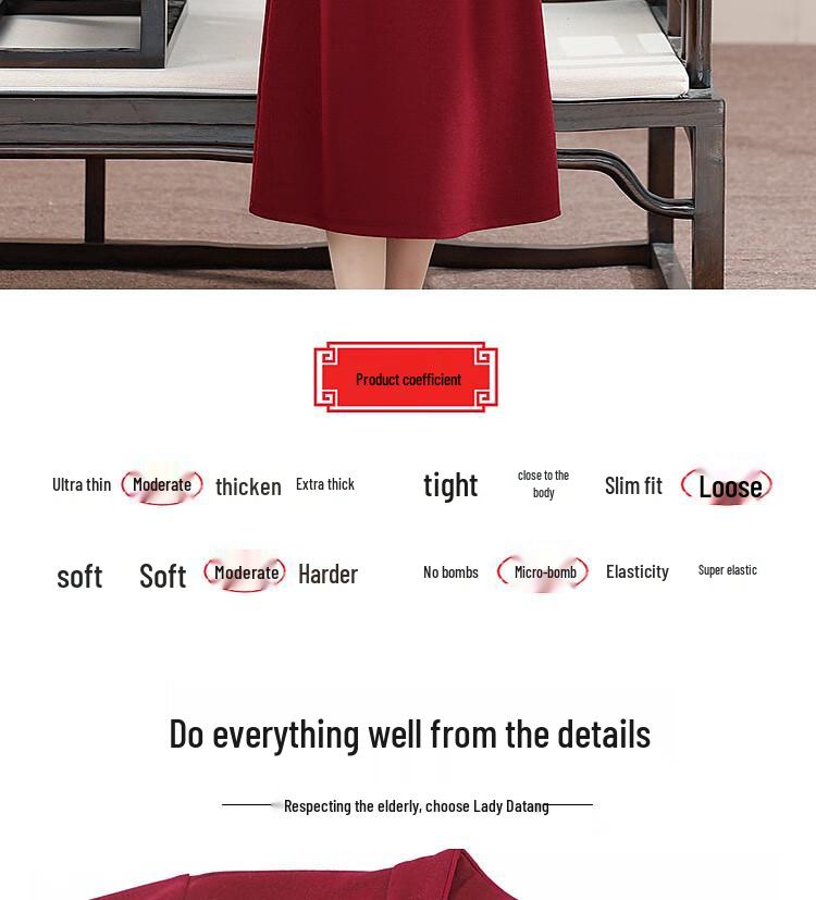 Datang Furen 2025 Autumn New Chinese Style Mother's Dress