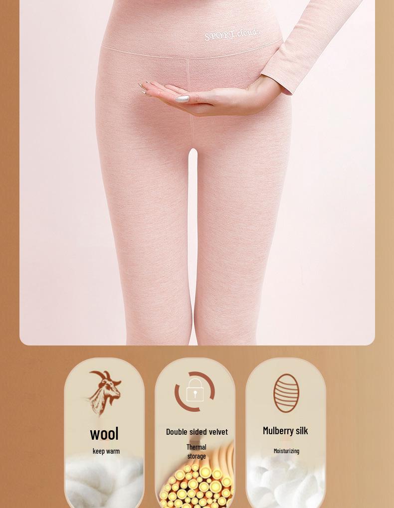 Women's German Cashmere Silk Seamless Pants: Velvet-Thick, Warm Cotton Wool for Winter/Autumn School Uniform