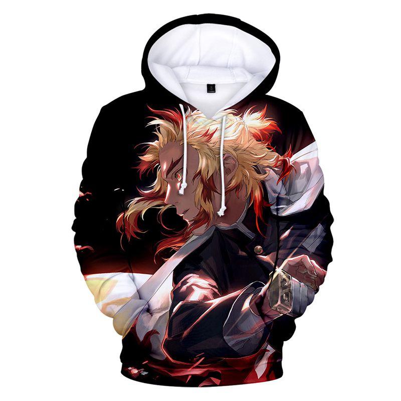 Vibrant Demon Slayer Kimetsu No Yaiba 3d Printed Hoodie Sweatshirt For Casual Wear