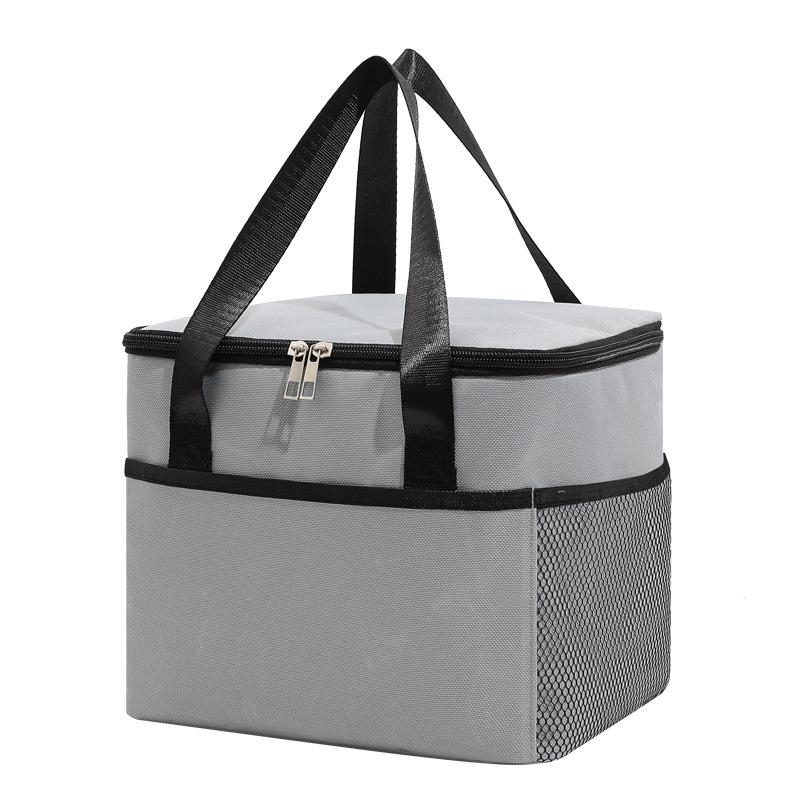 Square Lunch Pouchs Heat Insulation Spacious Ice Pouch Outdoor Use Picnic Tote Portable Travel Storage Pouch Student Lunch Box Pouch