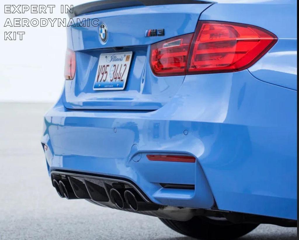 BMW F80/F82 M3/M4 Carbon Fiber Rear Diffuser Lip Kit