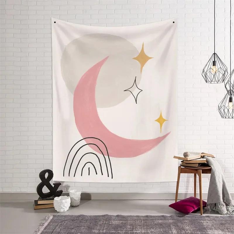 Abstract Simple Light Color Pattern Tapestry Bedroom Living Room Tapestry Home Wall Decoration Tapestry