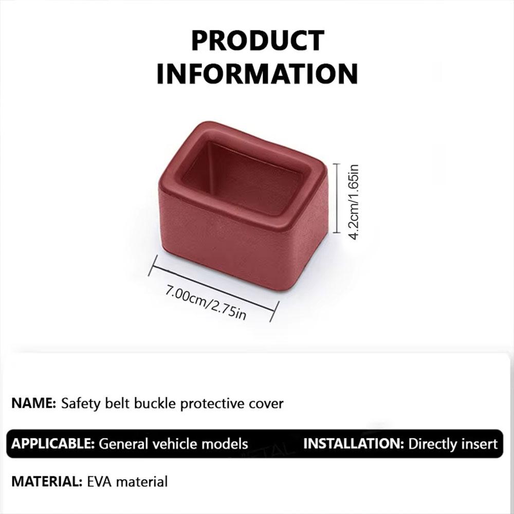 Car Seat Belt Cover Rear Seatbelt Buckle Booster to Makes Receptacle Stand Upright for Easy Child Auto Seat Interior Accessories