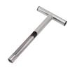Bodenprobenehmer Sonde 304 Edelstahl Tragbarer T-Griff Bodenprobennahme Werkzeug für Bauernhof Garten Rasen 12 Zoll