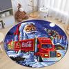 Christmas Gift Halloween Theme Bear Truck Coca Cola Round Carpet Soft Home Decoration Corridor Table and Chair Anti Slip Outdoor Floor Mat Carpet H16