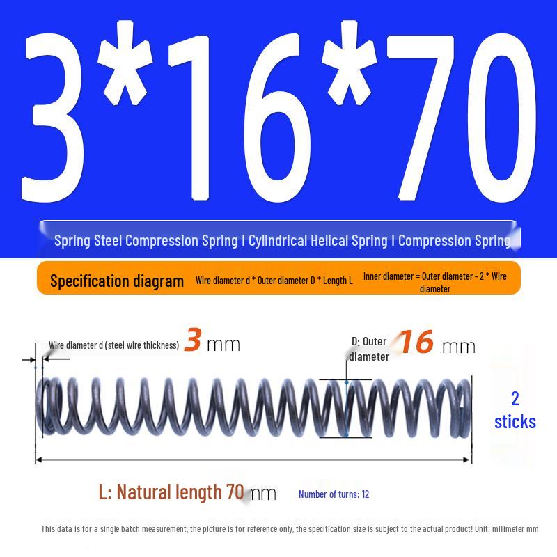 Compression Spring Y-Type Shock Absorbing Coil 3*16/17/18/19/20