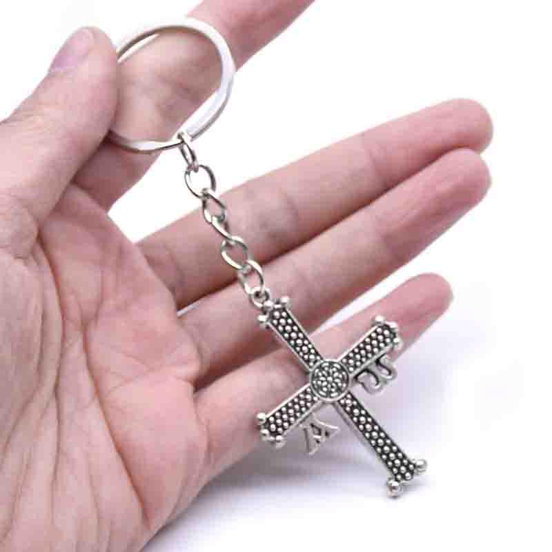 Buy Metal Jesus Personality Cross Keychain Christian Religion Car