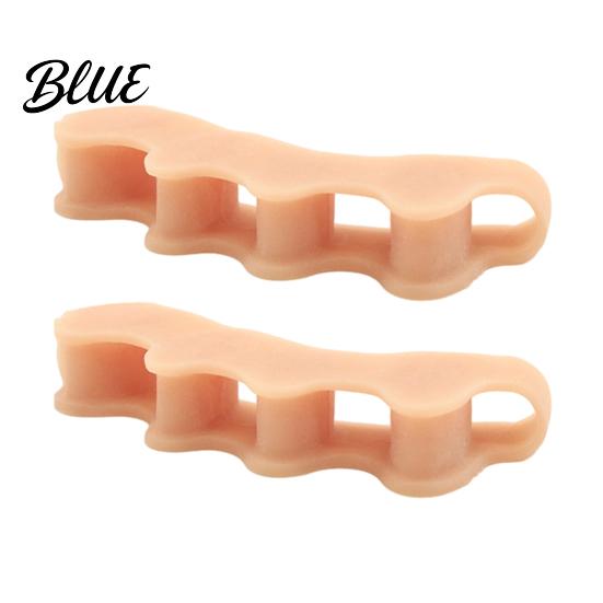 Toe Separator 2Pcs Separators for Overlapping Toes Soft Silicone Bunion Corrector Foot Care Spacers Men Women Reusable Ergonomic Spacer Alignment