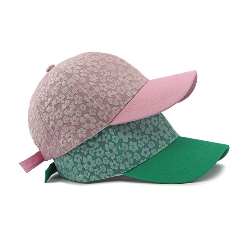Small Flower Baseball Cap Women's Spring Summer Outdoor Sunscreen Cap Sun Visor Hats Fishing Hat Peak Cap