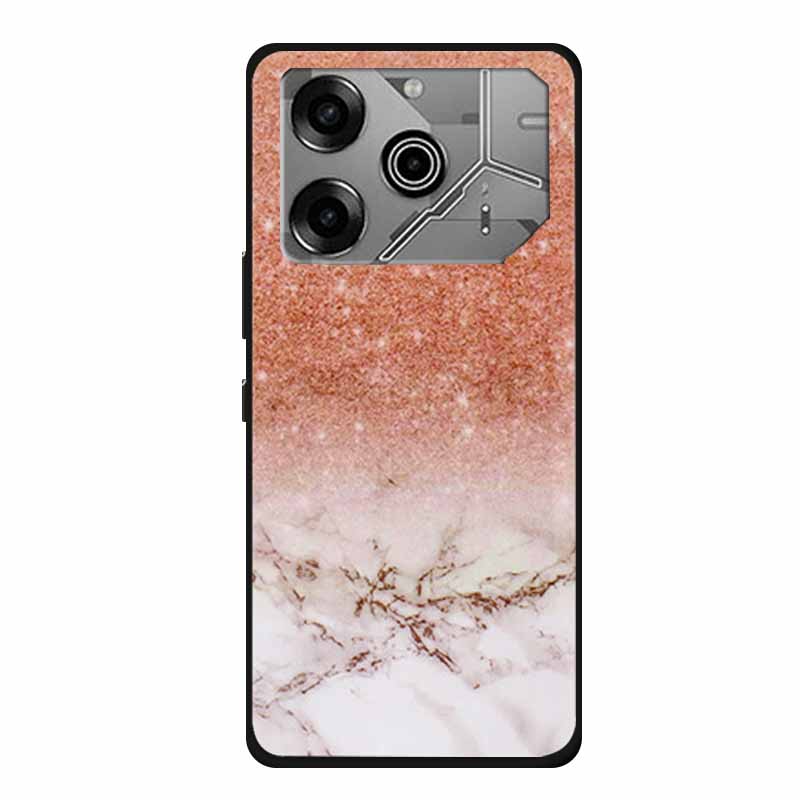 For Tecno Pova 6 Pro Case Marble TPU Silicone Soft Back Cover Phone Cases for Tecno Pova6Pro 5G LI9 Protector Mica Painted Coque