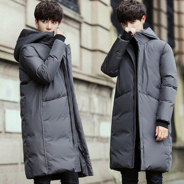 mens quilted long coat