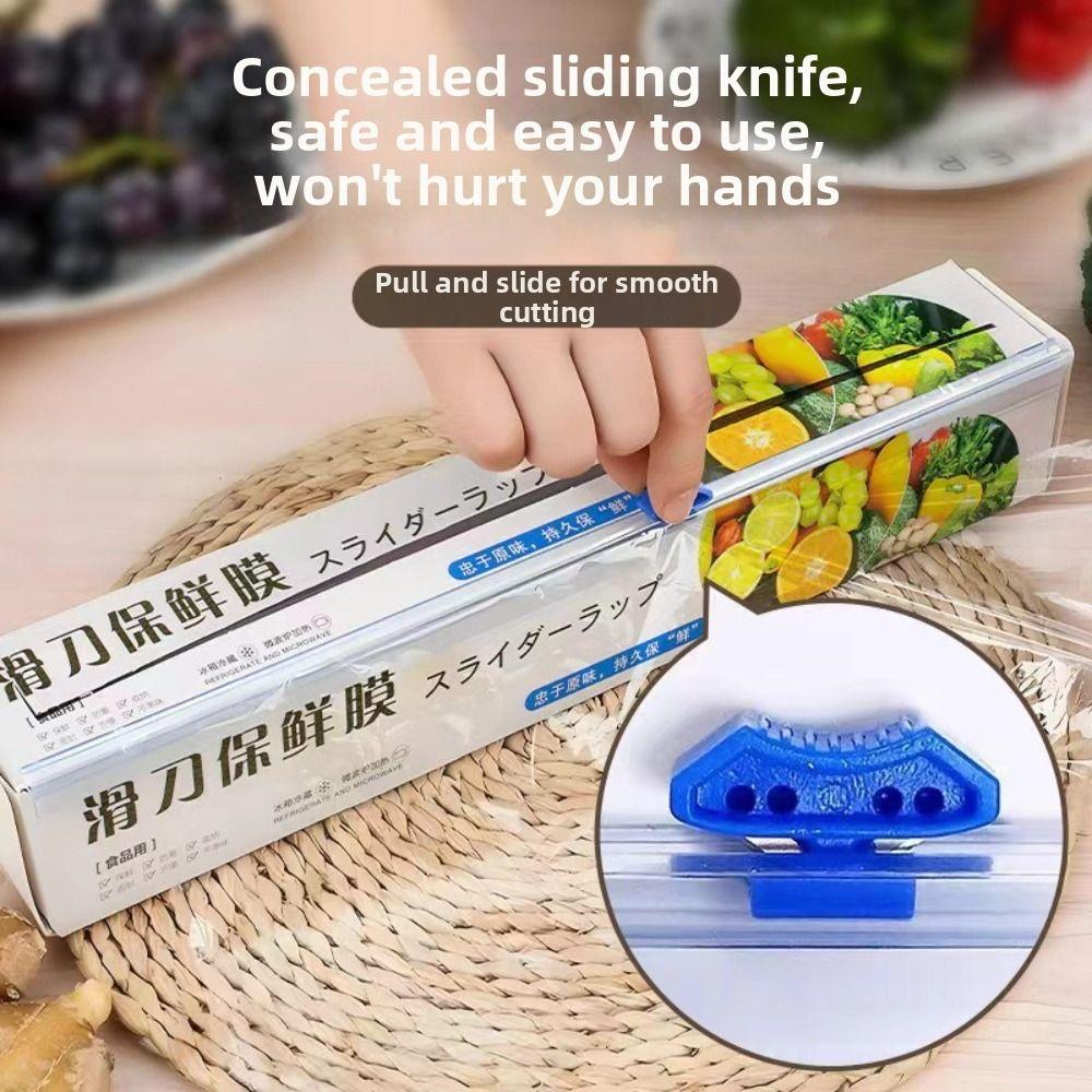 30x100m Sliding Food Wrap Film Disposable Food Cover Durable Roll Food Wrap Kitchen Accessories