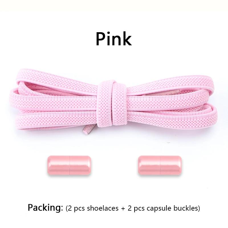 1 Pair Flat Shoe Laces for Sneakers Elastic Shoelaces Without Tie Convenient Quick On And Off Lazy Shoelace Accessories