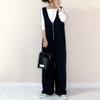 2024 Summer Japanese Cotton Linen Wide-Leg Overalls Jumpsuit - 3 Colors Available