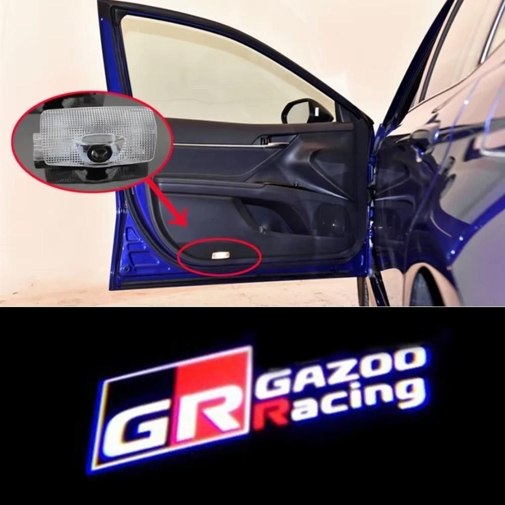 GR SPORT Logo Light For Toyota GAZOO Racing Car Door Light For Toyota AE86 GT86 Mark X Reiz GR SPORT Toyota LED Courtesy Light