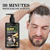 Herbal Black Hair Dye Shampoo 3 In 1 for Gray Hair, Instant Hair Color Shampoo for Women & Men, Black Hair Shampoo for Grey Coverage 150ML 25-26