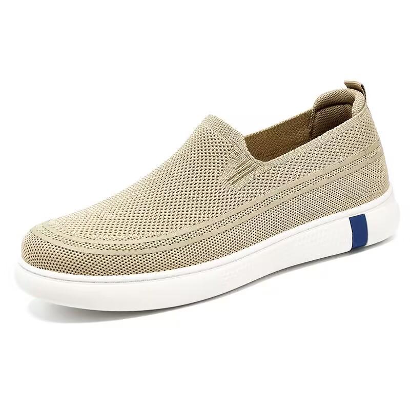 Herren Vulkanisierte Schuhe Atmungsaktive Herren Mesh Schuhe Leichte Herren Sneaker Mode Slipper Flache Schuhe Bequeme Herren Slipper Freizeitschuhe
