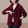 Spring Autumn Of The Season New Style Women's Corduroy Jacket Loose Slimming Thin Mom Clothes Casual Outerwear for Midd
