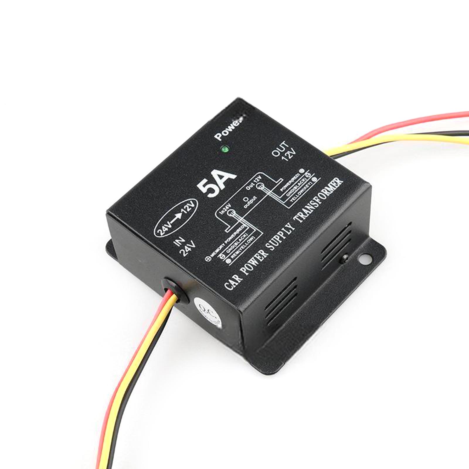 

5A 100W 24V на 12V Перетворювач Знижуючий Регулятор Напруги Понижуючий Перетворювач Модуль Автомобільне Джерело Живлення 1